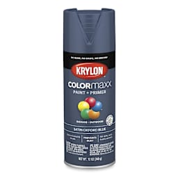 Krylon Colormaxx Spray Paint - Oxford Blue, Satin, 12 oz