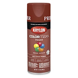 Krylon Colormaxx Primer - Front of can of Red Oxide Primer