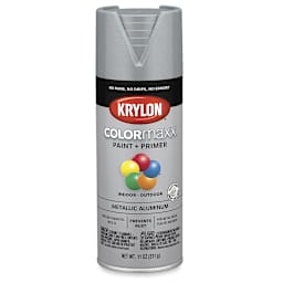 Krylon Colormaxx Spray Paint - Front of 11 oz. can of Metallic Aluminum Color