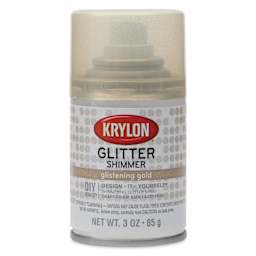 Krylon Glitter Spray Paint - Glistening Gold, 3 oz Can, front of can