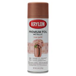 Krylon Foil Metallic Spray Paint - Rose Gold, 6 oz, front of can