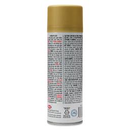 Krylon Foil Metallic Spray Paint - 18 Kt Gold, 6 oz, back of can
