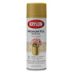 Krylon Foil Metallic Spray Paint - 18 Kt Gold, 6 oz, front of can
