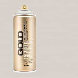 Montana Gold Acrylic Professional Spray Paint - Buzzard, 400 ml (Spray can with color swatch)