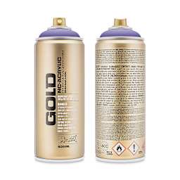 Montana Gold Acrylic Professional Spray Paint - Teen Spirit, 400 ml (Front and back of spray can)