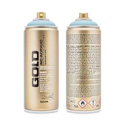 Montana Gold Acrylic Professional Spray Paint - Summit, 400 ml (Front and back of spray can)