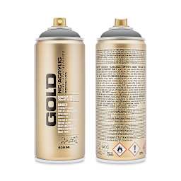 Montana Gold Acrylic Professional Spray Paint - Roof, 400 ml (Front and back of spray can)