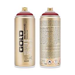 Montana Gold Acrylic Professional Spray Paint - Rusto Coat, 400 ml (Front and back of spray can)