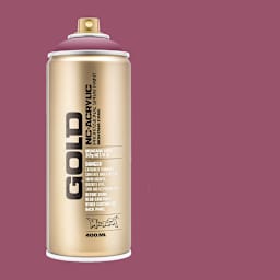 Montana Gold Acrylic Professional Spray Paint - Dusty Pink, 400 ml (Spray can with color swatch)