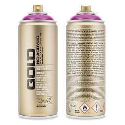 Montana Gold Acrylic Transparent Spray Paint - Transparent Cherry Blossom, 400 ml, front and back of can