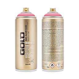 Montana Gold Acrylic Professional Spray Paint - Bazooka Joe, 400 ml (Front and back of spray can)