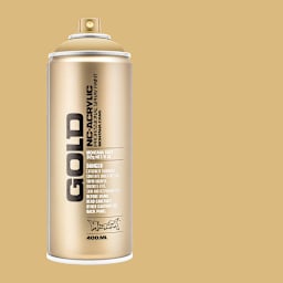 Montana Gold Acrylic Professional Spray Paint - Sahara Beige, 400 ml (Spray can with color swatch)