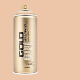 Montana Gold Acrylic Professional Spray Paint - Cappuccino, 400 ml (Spray can with color swatch)