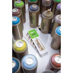 Montana Gold True Color Swatch Chart (Chart shown with spray paints)