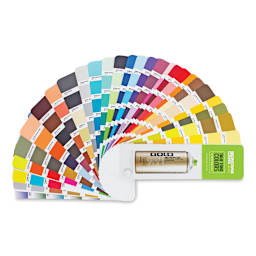 Montana Gold True Color Swatch Chart fanned out to show colors available