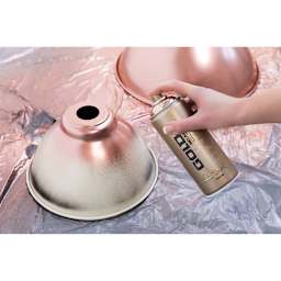 Montana Gold Acrylic Chrome Effect Spray Paint - lamp shade with spray paint
