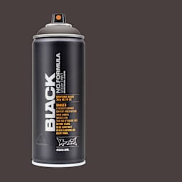 Montana Black Spray Paint - Ant, 400 ml can with swatch