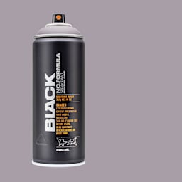 Montana Black Spray Paint - Houdini, 400 ml can with swatch