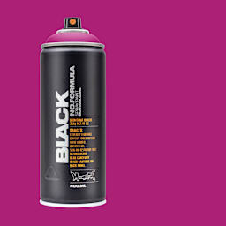 Montana Black Spray Paint - Good Times, 400 ml can with swatch