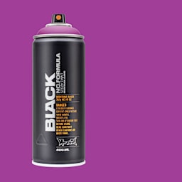 Montana Black Spray Paint - Illusion, 400 ml can with swatch