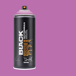 Montana Black Spray Paint - Magic, 400 ml can with swatch
