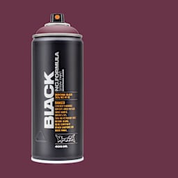 Montana Black Spray Paint - Amethyst, 400 ml can with swatch
