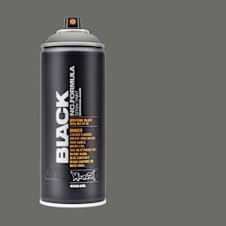 Montana Black Spray Paint - Dumbo, 400 ml can with swatch