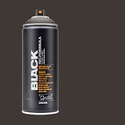 Montana Black Spray Paint - Slate, 400 ml can with swatch
