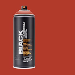 Montana Black Spray Paint - Falling, 400 ml can with swatch