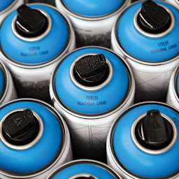 Montana 1XRUN Limited Edition Spray Paint - Blue Magic, 400 ml (Tops of cans)