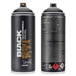 Montana Black Spray Paint - Black, 400 ml can