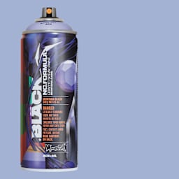 Montana Black Spray Paint - Jeroo, Brunhilde, 400 ml can and swatch
