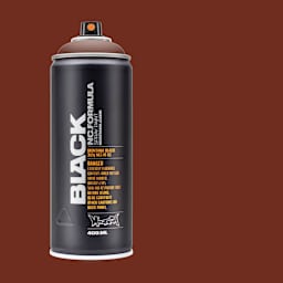 Montana Black Spray Paint - Pecan Nut, 400 ml can with swatch