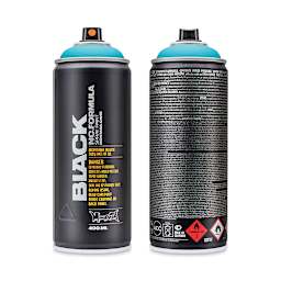 Montana Black Spray Paint - True Cyan, 400 ml can