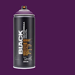 Montana Black Spray Paint - Galaxy, 400 ml can with swatch