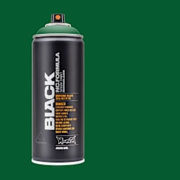 Montana Black Spray Paint - Celtic, 400 ml can with swatch