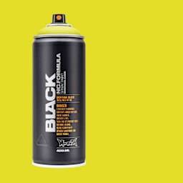Montana Black Spray Paint - Pistachio, 400 ml can with swatch