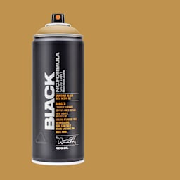 Montana Black Spray Paint - Sand, 400 ml can with swatch