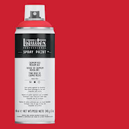 Liquitex Professional Spray Paint - Cadmium Red Medium Hue, 400 ml can and swatch