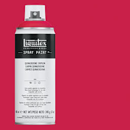Liquitex Professional Spray Paint - Quinacridone Crimson, 400 ml can and swatch