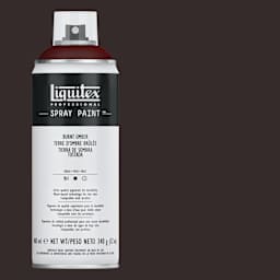 Liquitex Professional Spray Paint - Burnt Umber, 400 ml can and swatch