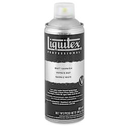 Liquitex Spray Varnish - Front of 400 ml can Matt Spray shown