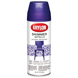 Krylon Shimmer Metallic Spray Paint - Front of Purple Spray Can