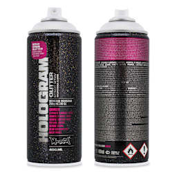 Montana Hologram Glitter Effect Spray - Front and back of spray can
