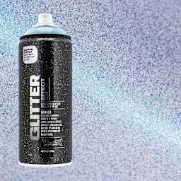 Montana Glitter Effect Spray Paint - Glitter Cosmos Spray can with swatch