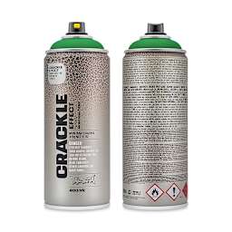 Montana Crackle Effect Spray - Patina Green, 11 oz (Front and back of spray can)