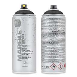 Montana Marble Effect Spray - Black, 11 oz (Front and back of spray can)