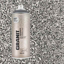 Montana Granit Effect Spray - Grey, 11 oz (Spray can with swatch)