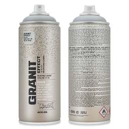 Montana Granit Effect Spray - Light Grey, 11 oz (Front and back of spray can)