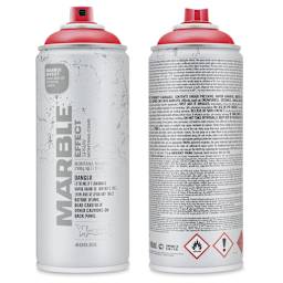 Montana Marble Effect Spray - Front and Back of Marble Red 11 oz spray can shown